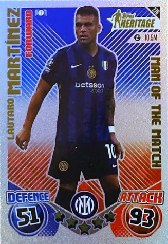 Lautaro Martínez - Man of the Match Heritage - Match Attax UEFA Champions League 24/25
