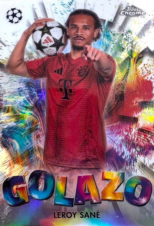 Leroy Sané - Golazo - Topps Chrome UEFA Club Competitions 24/25