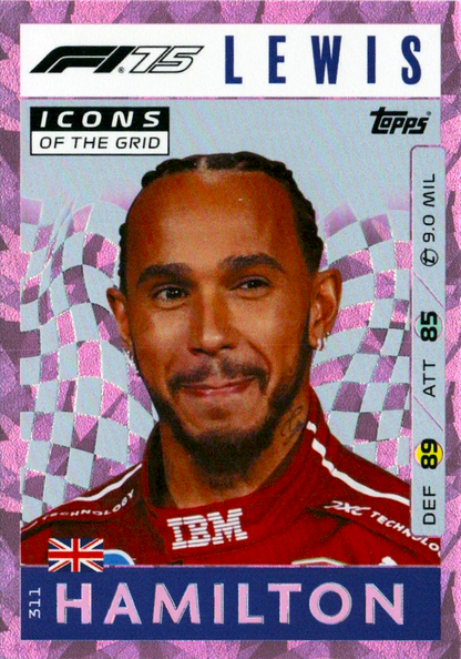 Lewis Hamilton - Icons of the Grid Pink - Turbo Attax Formula 1 2025