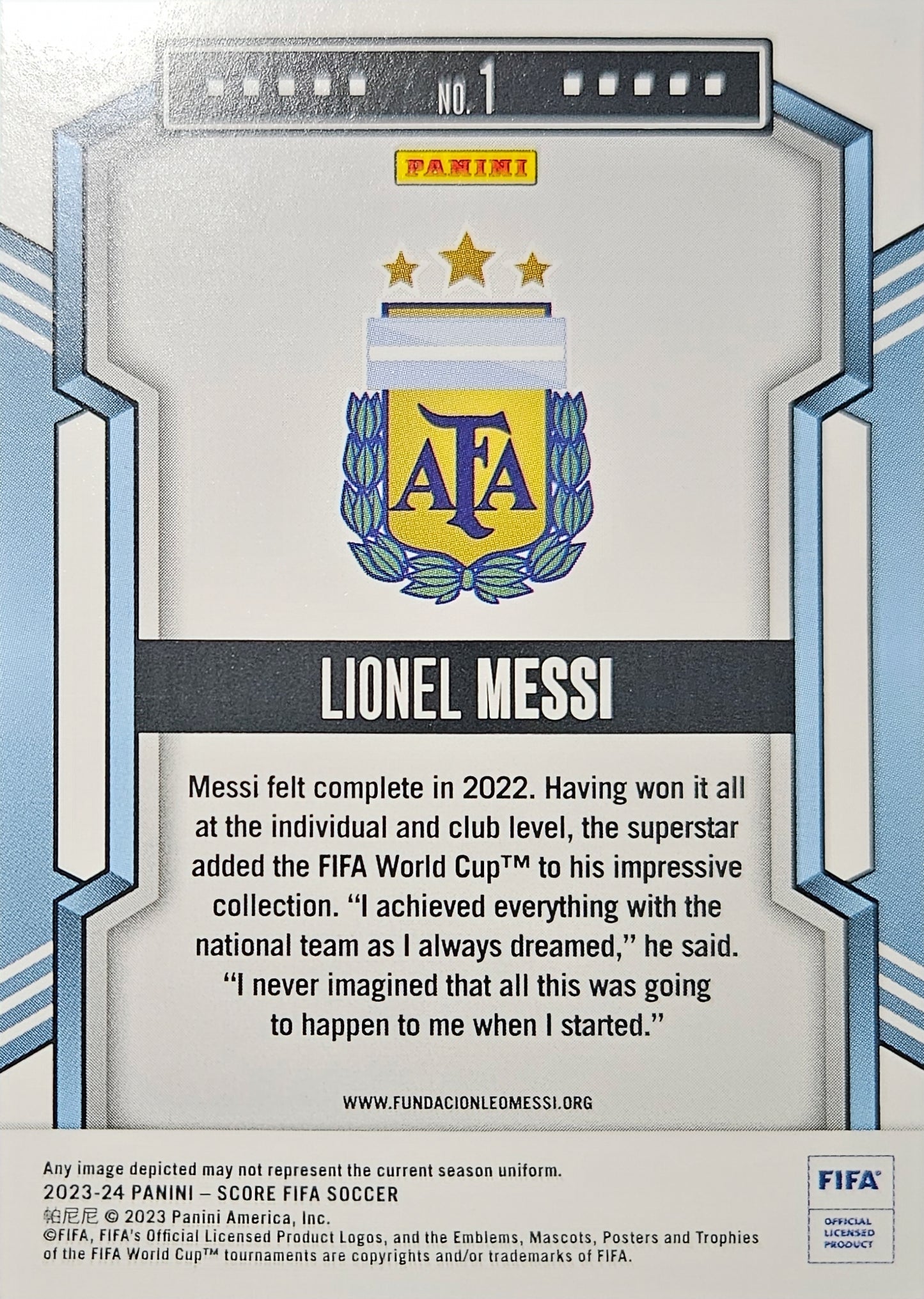 Lionel Messi - Láser - Score FIFA Soccer 23/24