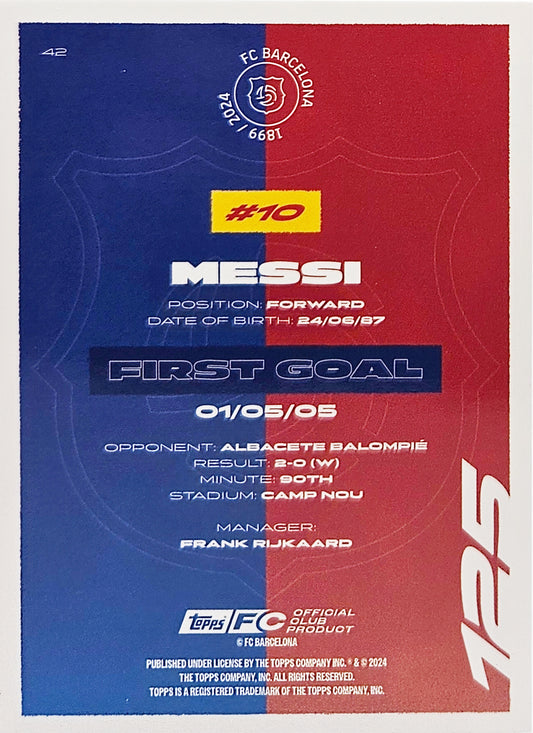 Lionel Messi - First Goal - Team Set Barcelona 24/25