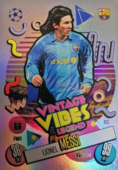 Lionel Messi - Vintage Vibes Legend - Match Attax UEFA Club Competitions 24/25
