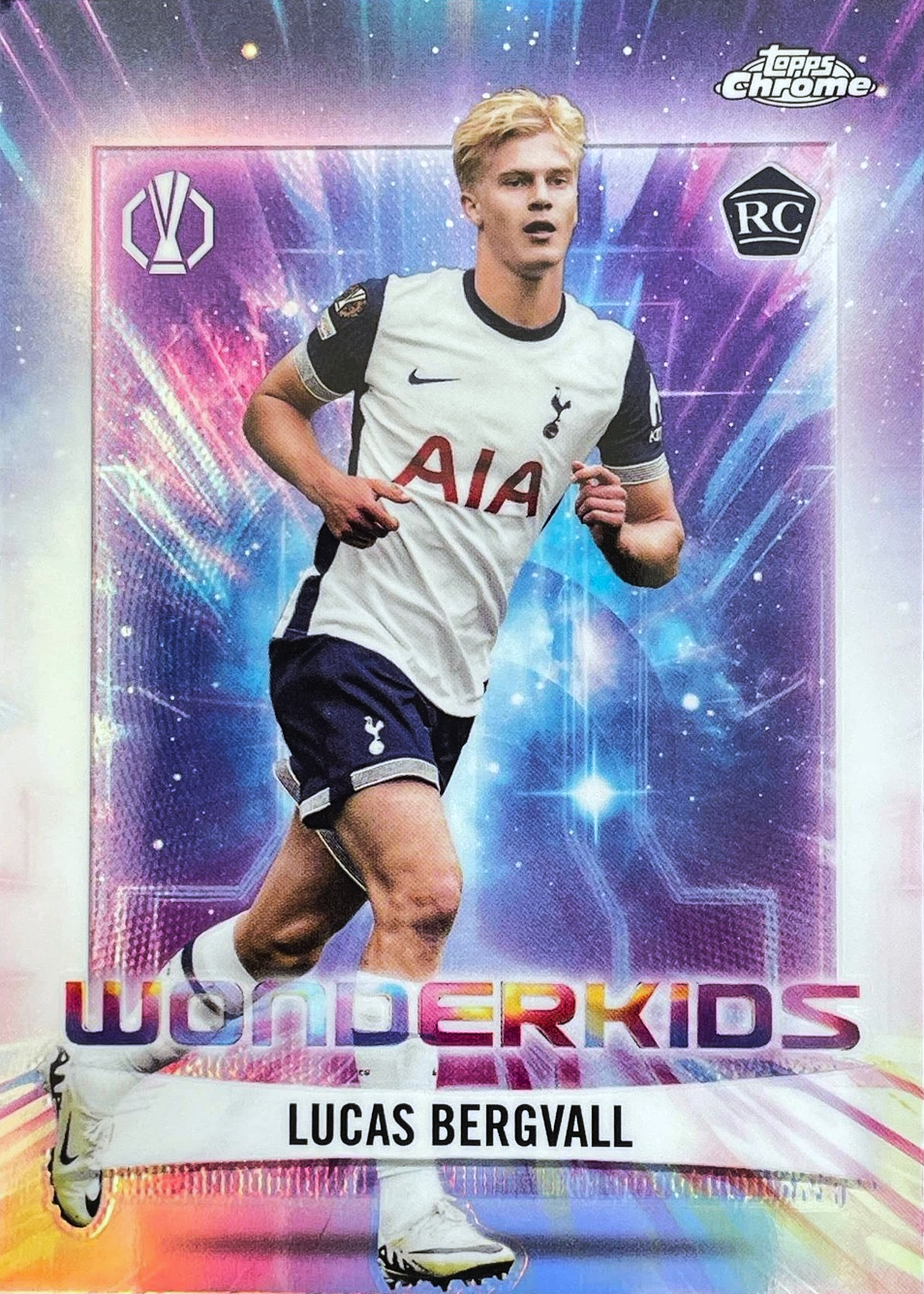 Lucas Bergvall (RC) - Wonderkids - Topps Chrome UEFA Club Competitions 24/25