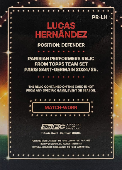 Lucas Hernández /199 - Parche - Team Set Paris Saint-Germain 24/25