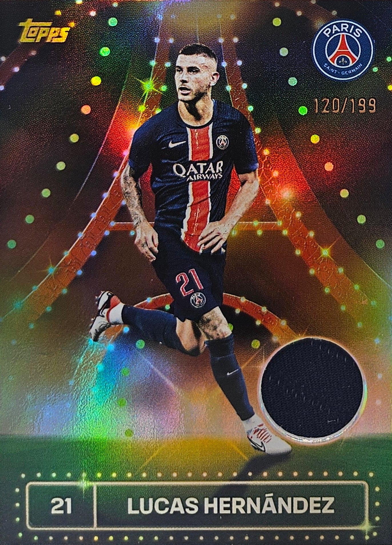 Lucas Hernández /199 - Parche - Team Set Paris Saint-Germain 24/25