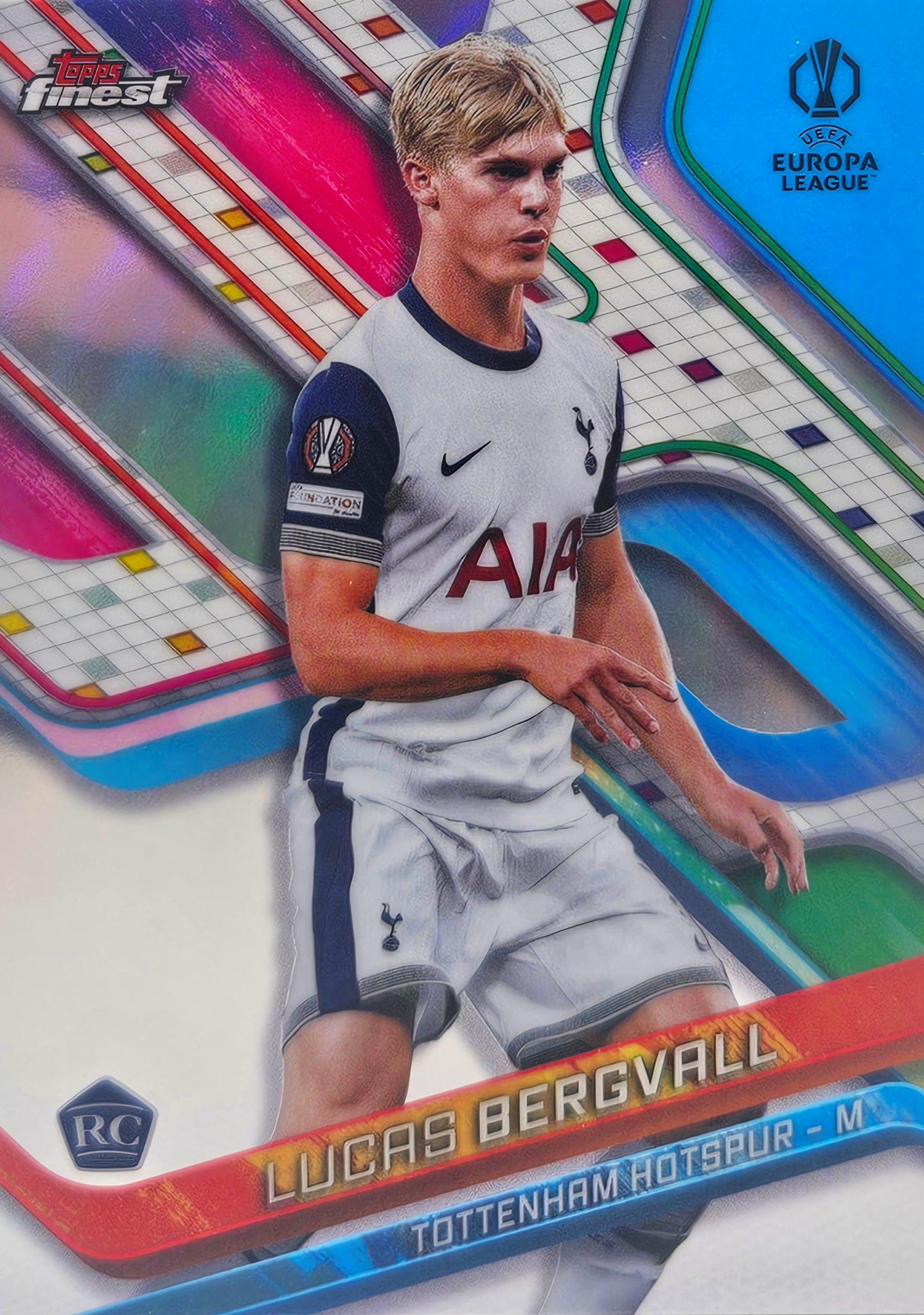 Lucas Bergvall (RC) - Refractor - Topps Finest UEFA Club Competitions 24/25