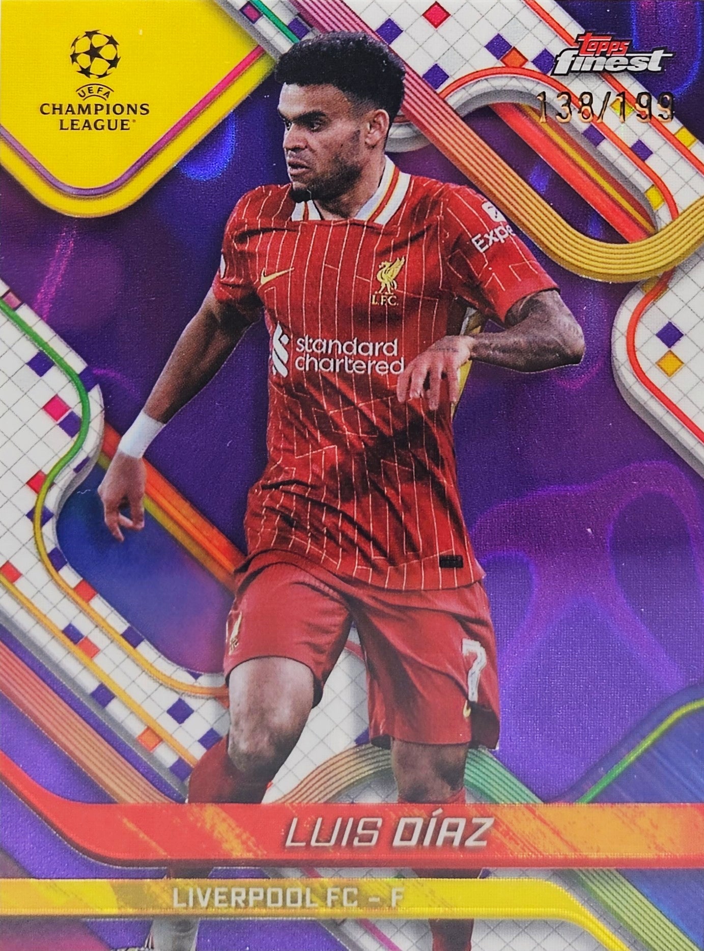 Luis Díaz /199 - Topps Finest UEFA Club Competitions 24/25