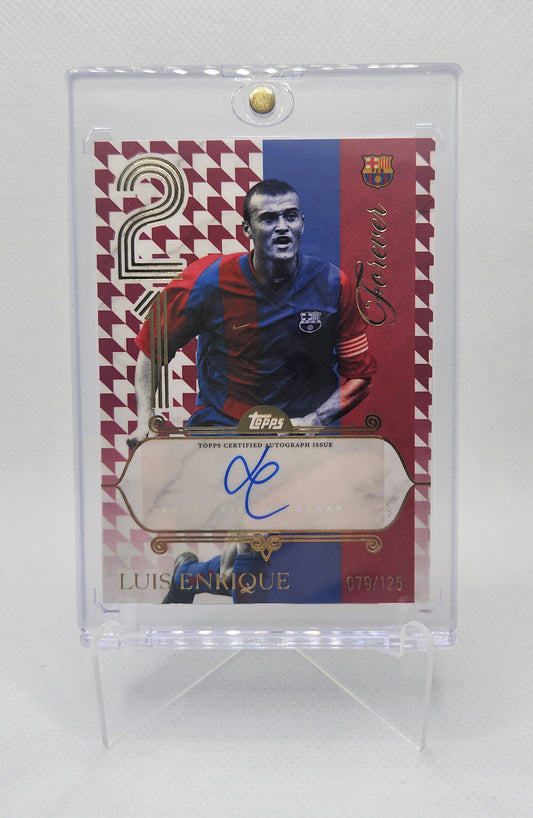 Luis Enrique /125 - Autógrafo original - Barcelona Forever 25/26