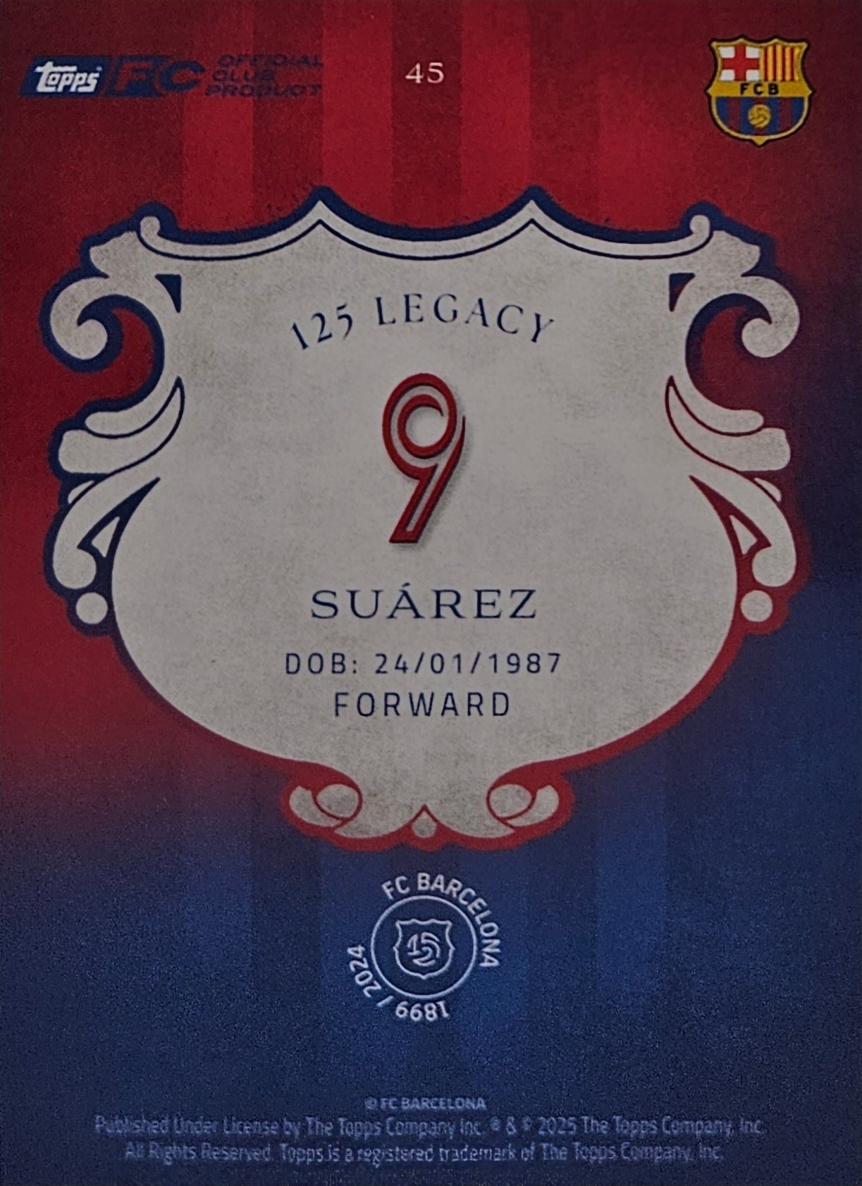 Luis Suárez - 125 aniversario Barcelona