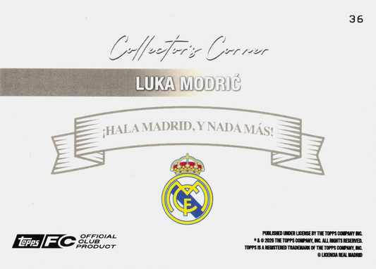 Luka Modrić - Collector's Corner - Team Set Real Madrid 25/26