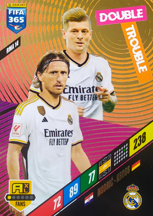 Luka Modrić y Toni Kroos - Double Trouble - Adrenalyn XL FIFA 365 2024