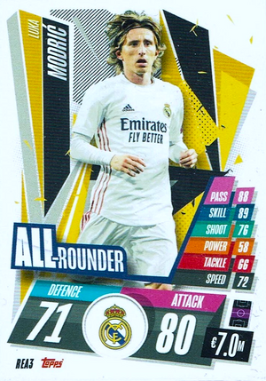 Luka Modrić - Match Attax UEFA Club Competitions 20/21