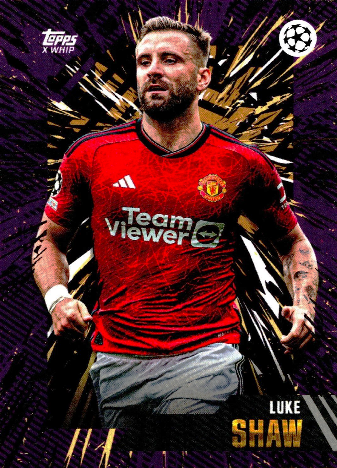 Luke Shaw - Topps Gold UEFA Club Competitions 23/24