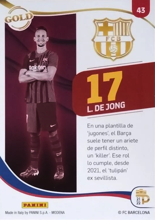 Luuk de Jong - Gold - Podium Barcelona 21/22