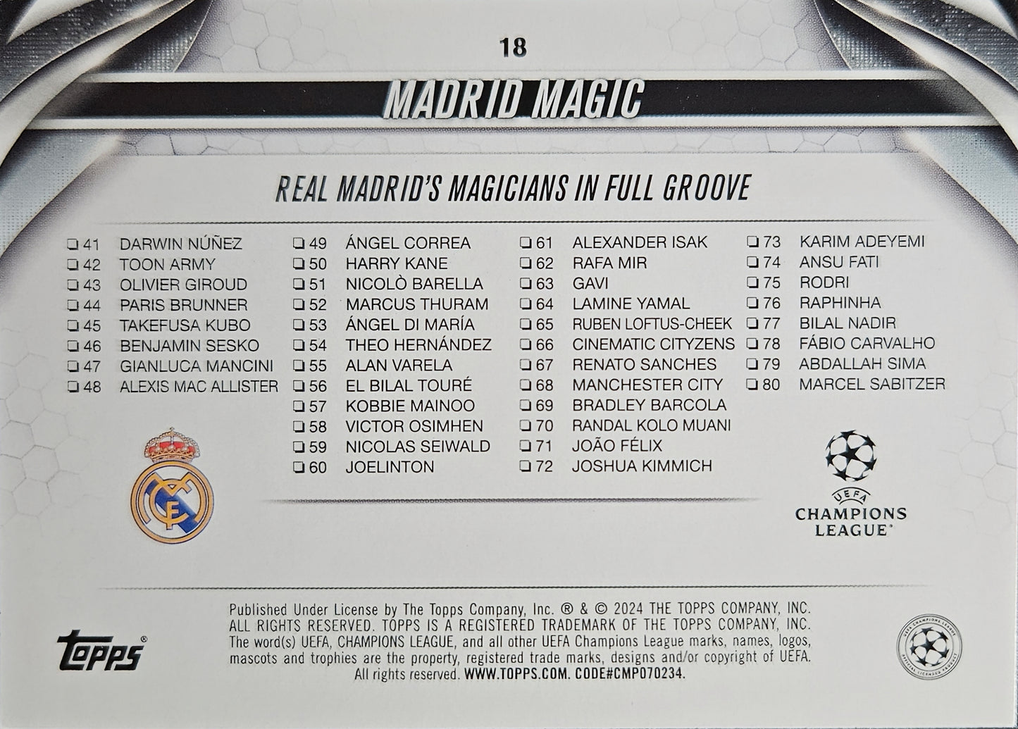 Madrid Magic - UEFA Club Competitions 23/24