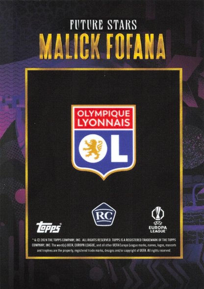 Malick Fofana (RC) - Future Stars - Topps Gold UEFA Club Competitions 24/25