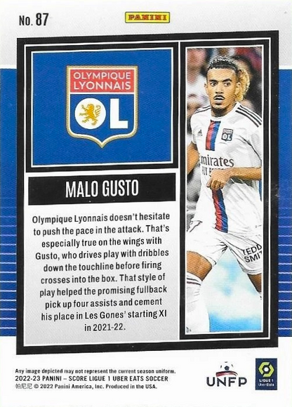 Malo Gusto (RC) - Score Ligue 1 22/23