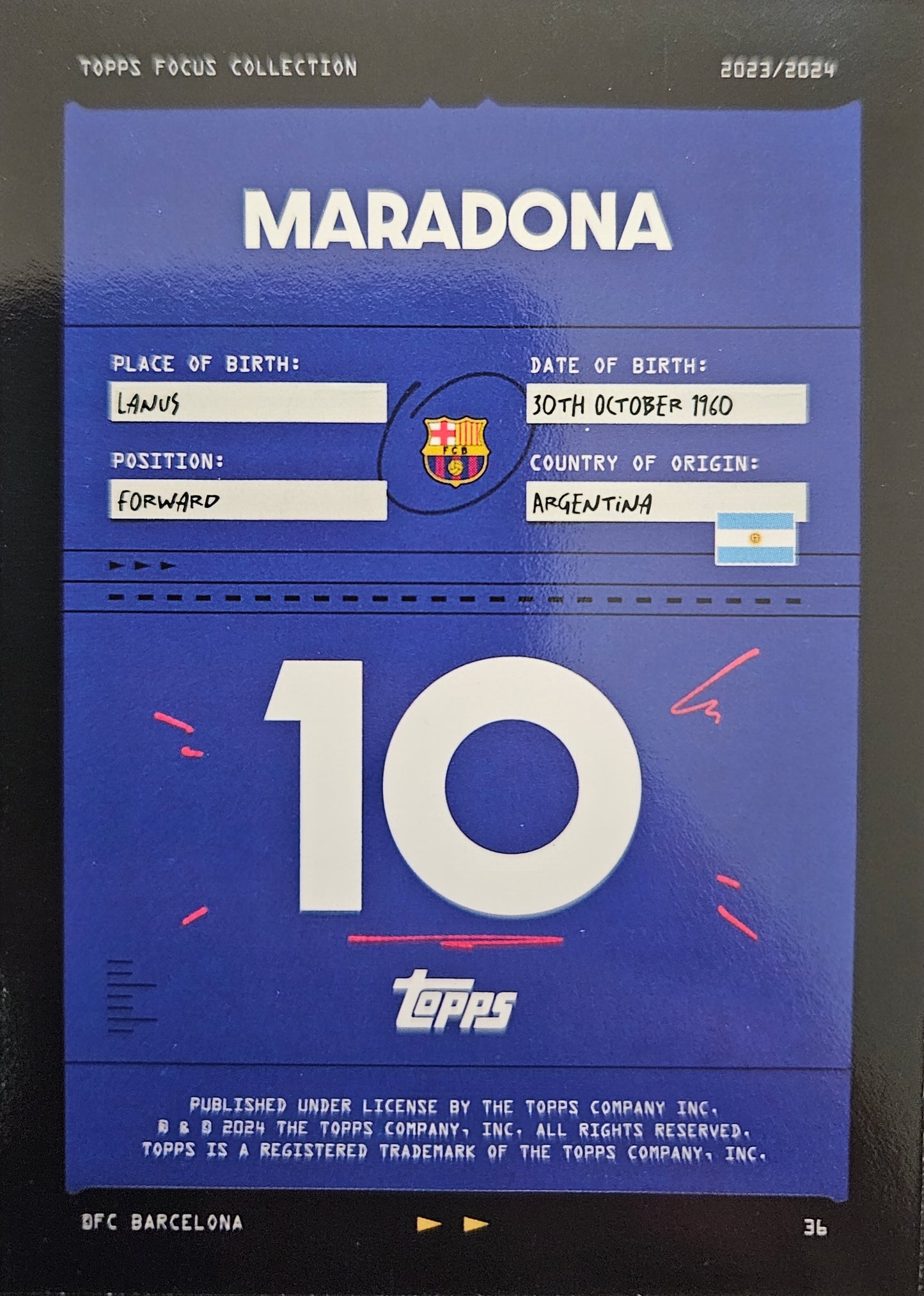 Maradona - Focus Barcelona 23/24