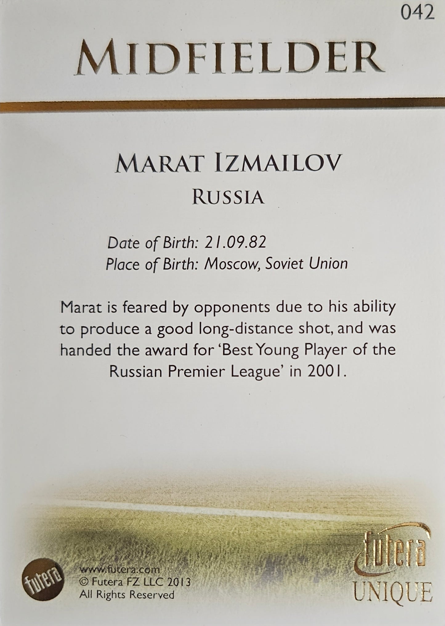 Marat Izmailov - Futera Unique 2013
