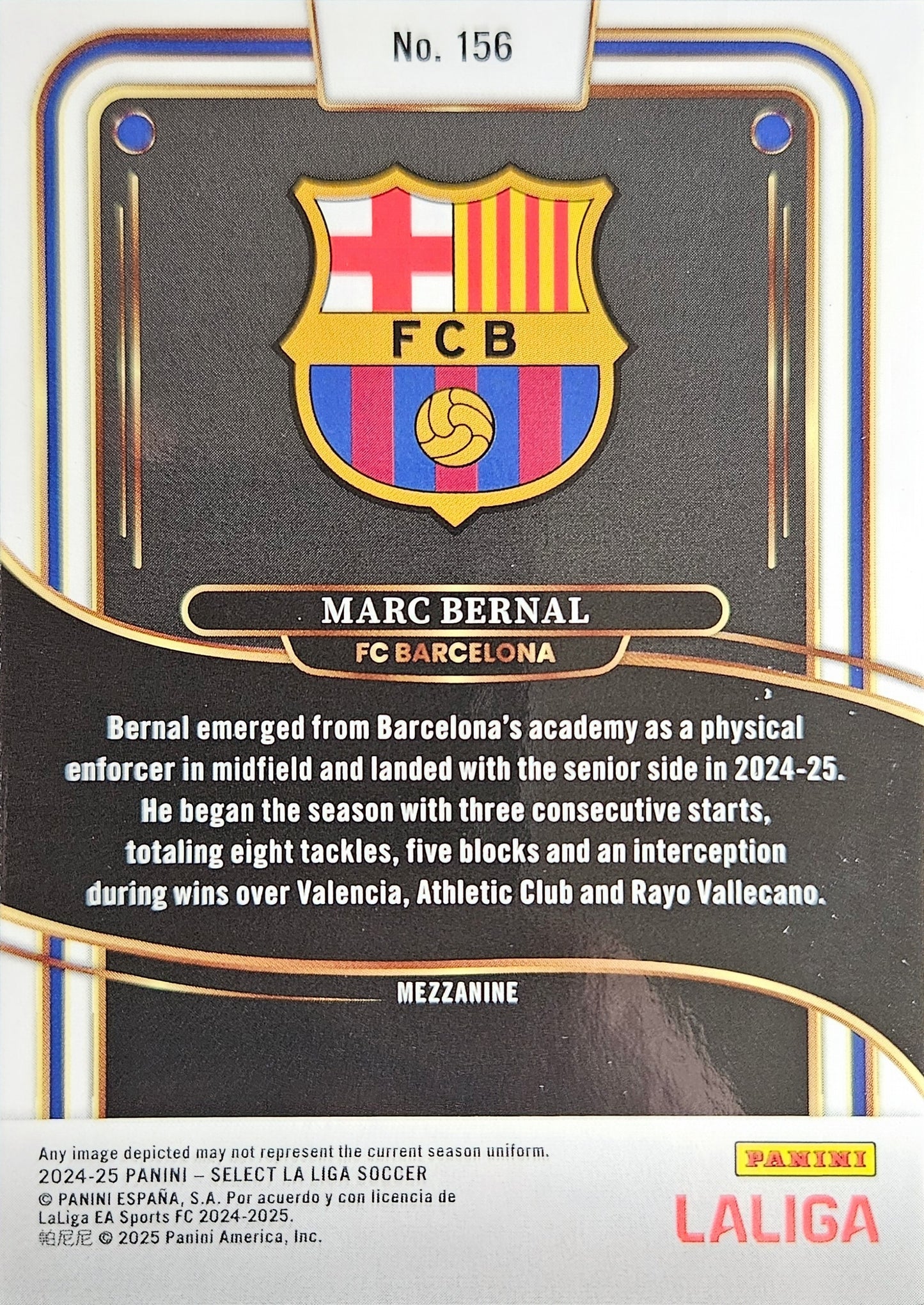 Marc Bernal (RC) - Mezzanine - Select LaLiga 24/25