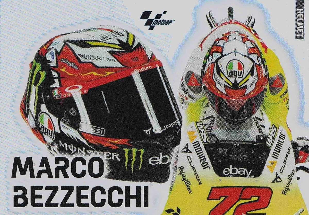 Marco Bezzecchi - Helmet - MotoGP 2024 75th Anniversary