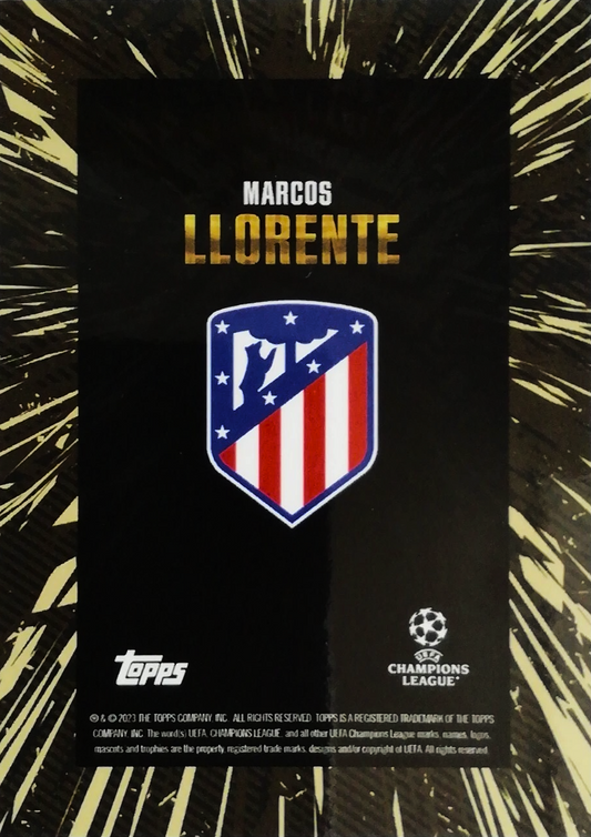 Marcos Llorente - Topps Gold UEFA Club Competitions 23/24