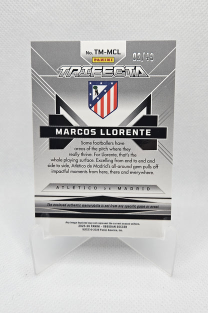 Marcos Llorente /49 - Parche Trifecta - Obsidian Soccer 25/26