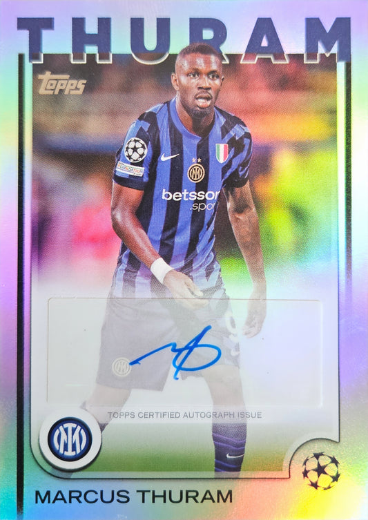 Marcus Thuram - Autógrafo Original - UEFA Club Competitions 24/25