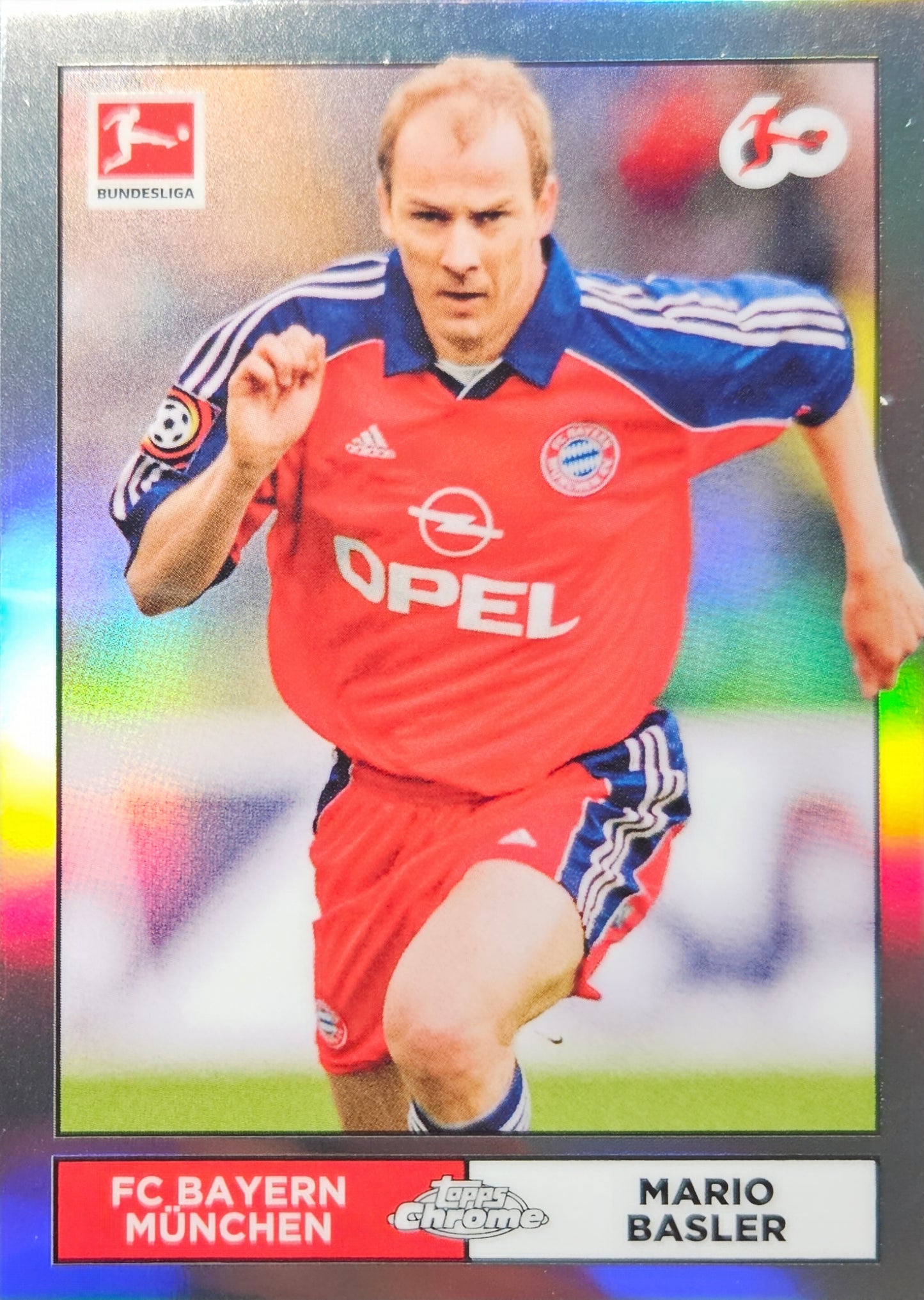 Mario Basler - 60 años Refractor - Topps Chrome Bundesliga 23/24