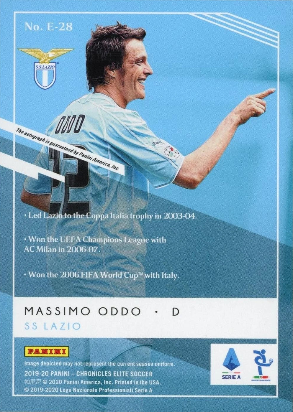 Massimo Oddo - Chronicles Elite Soccer 19/20