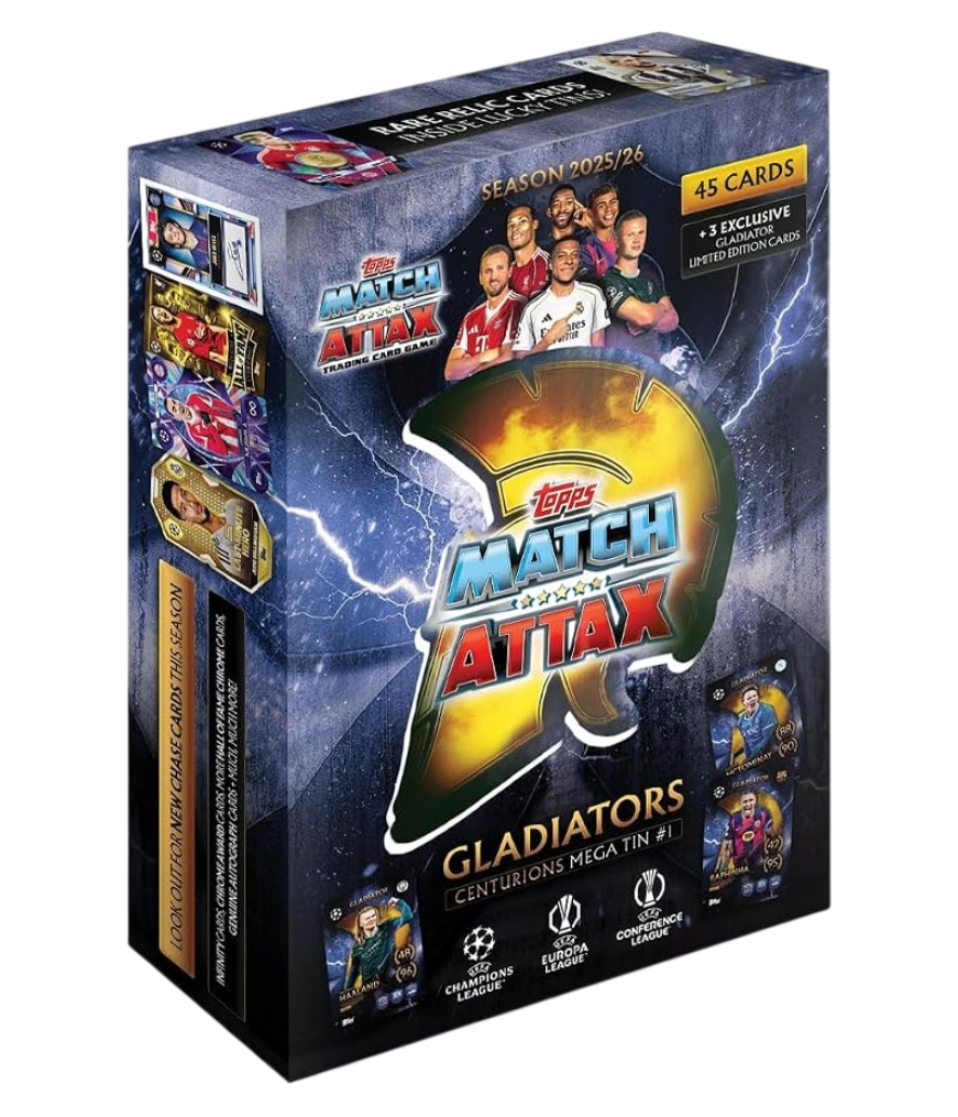 Match Attax Extra UEFA Club Competitions 25/26 - Gladiators Centurions - Mega Tin #1