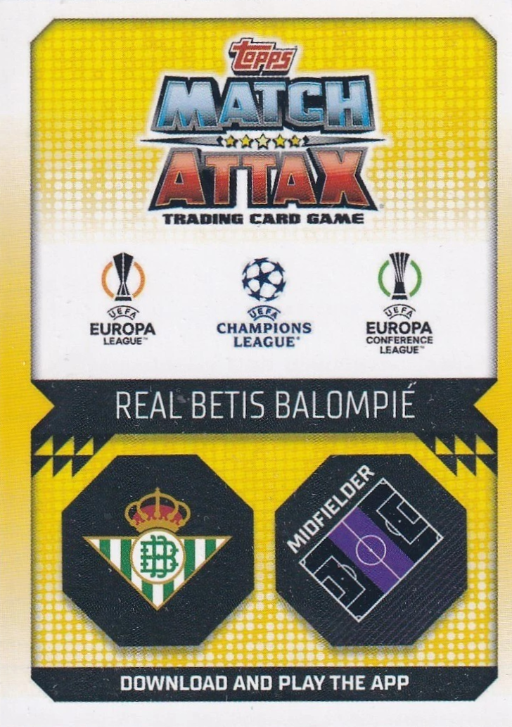Sergio Canales - Heritage - Match Attax UEFA Club Competitions 22/23
