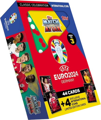 Match Attax UEFA EURO 2024 - International Icons - Mega Tin 3 Classic Celebration
