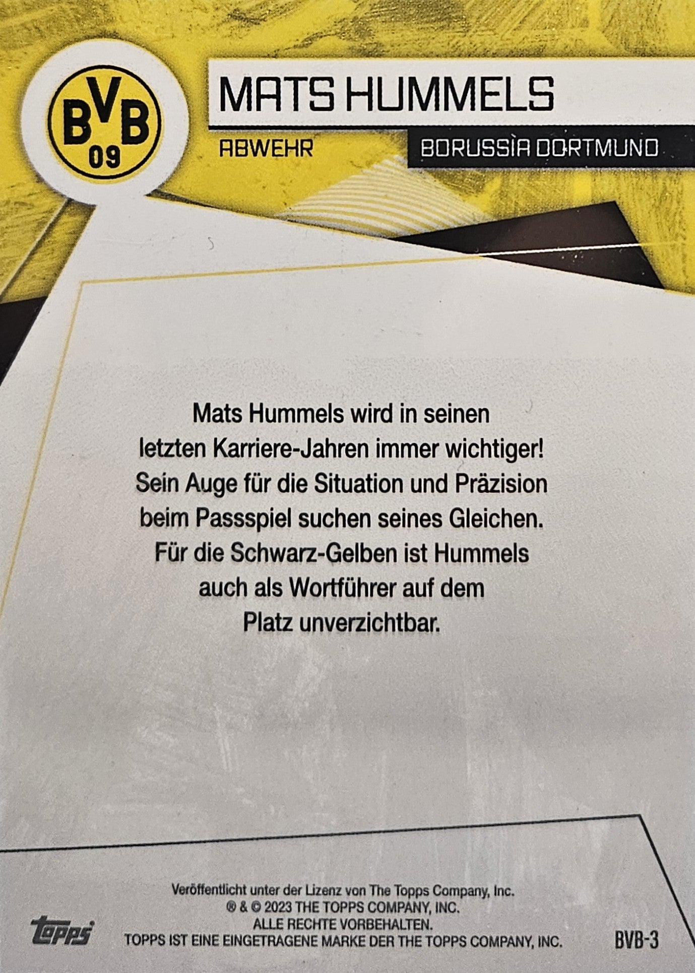 Mats Hummels /150 - Fan Set Borussia Dortmund 23/24