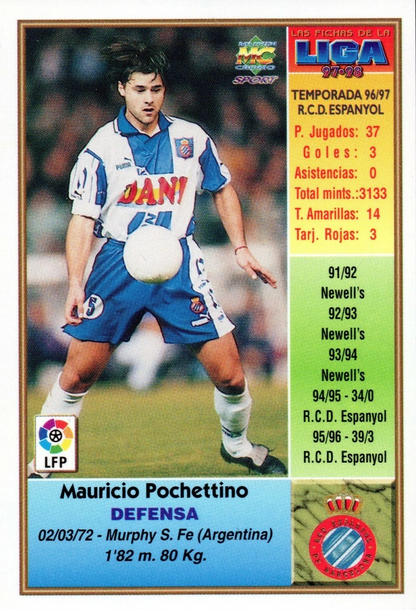 Mauricio Pochettino - Las Fichas de la Liga 97/98