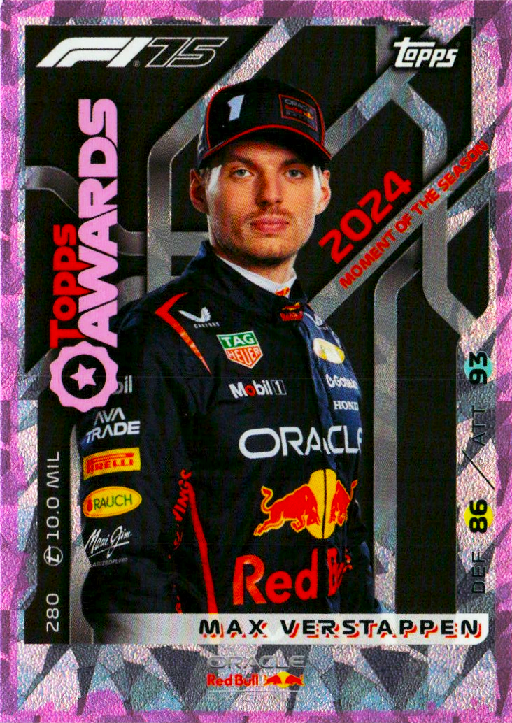 Max Verstappen - Topps Awards Pink - Turbo Attax Formula 1 2025