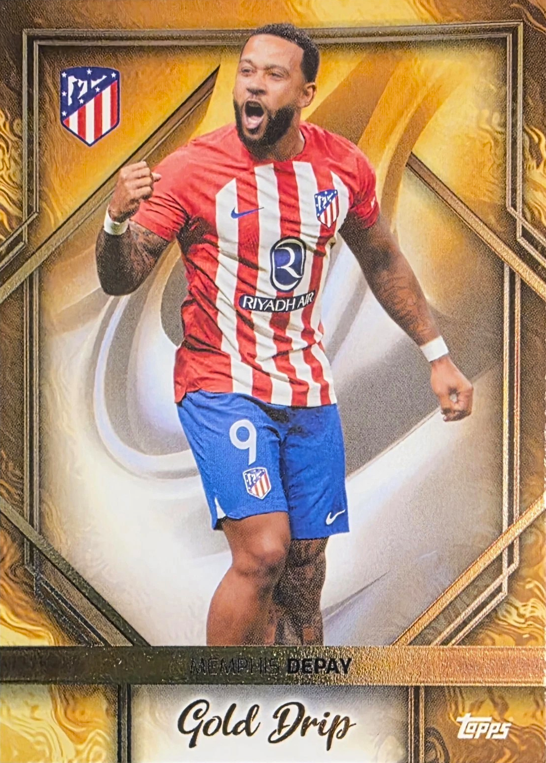 Memphis Depay - Gold Drip - Team Set Atlético Madrid 23/24