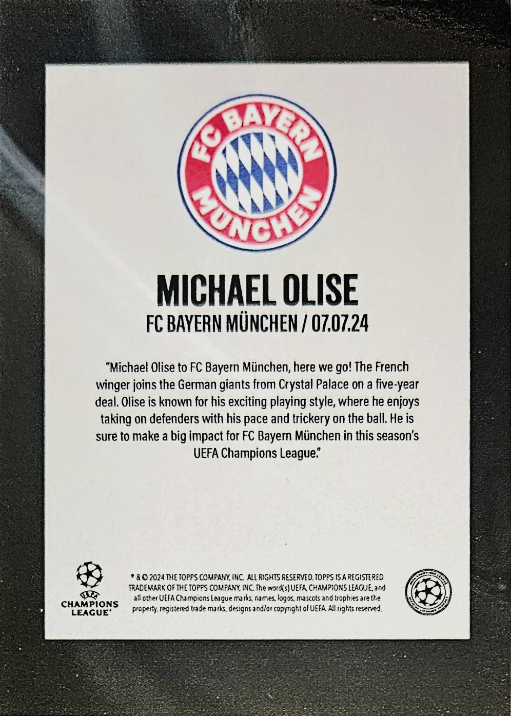 Michael Olise - UEFA Club Competitions Summer Signings Here We Go 24/25