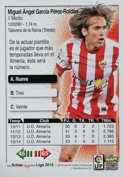 Miguel Ángel Corona - Las Fichas Quiz de la Liga 2015