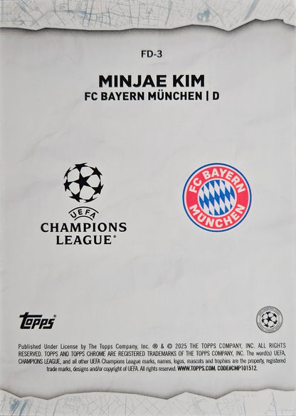 Minjae Kim /75 - Final Destination - Topps Chrome UEFA Club Competitions 24/25