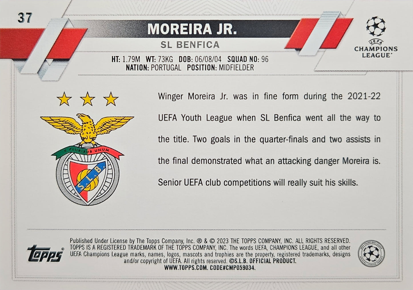 Moreira Jr. (RC) - UEFA Club Competitions 22/23