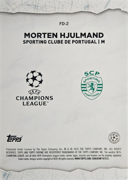 Morten Hjulmand /199 - Topps Chrome UEFA Club Competitions 24/25