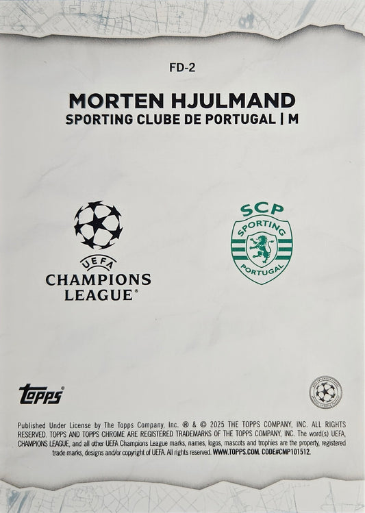 Morten Hjulmand /199 - Topps Chrome UEFA Club Competitions 24/25