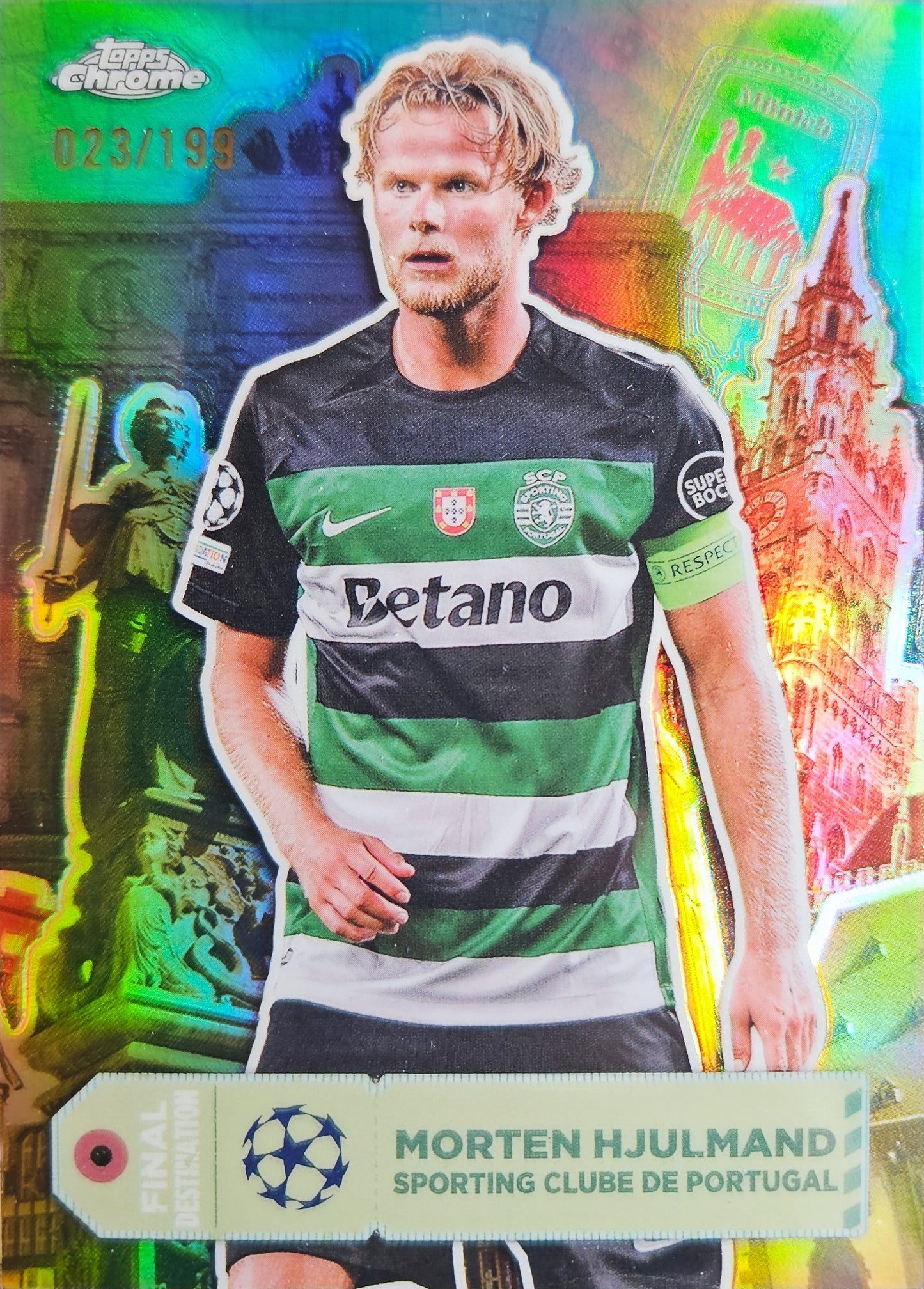 Morten Hjulmand /199 - Topps Chrome UEFA Club Competitions 24/25