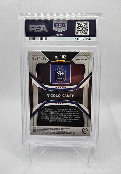 N'Golo Kanté /135 - PSA 8 - Prizm FIFA World Cup Qatar 2022