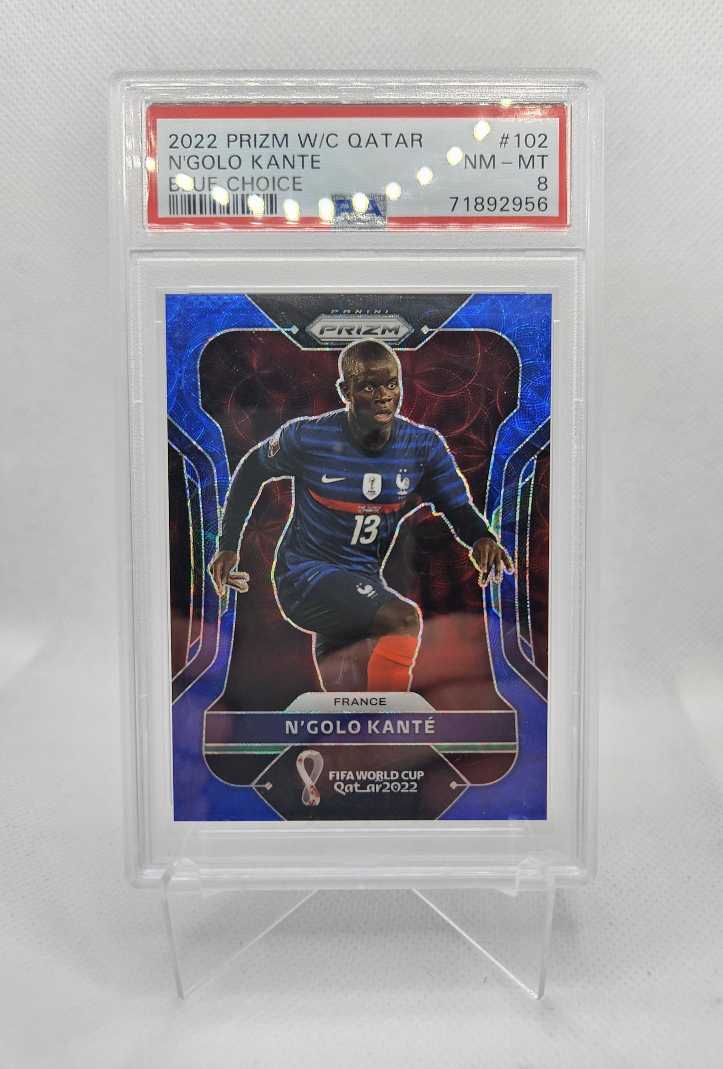 N'Golo Kanté /135 - PSA 8 - Prizm FIFA World Cup Qatar 2022