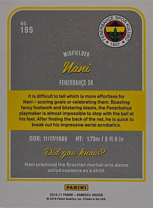 Nani - Donruss Soccer 16/17