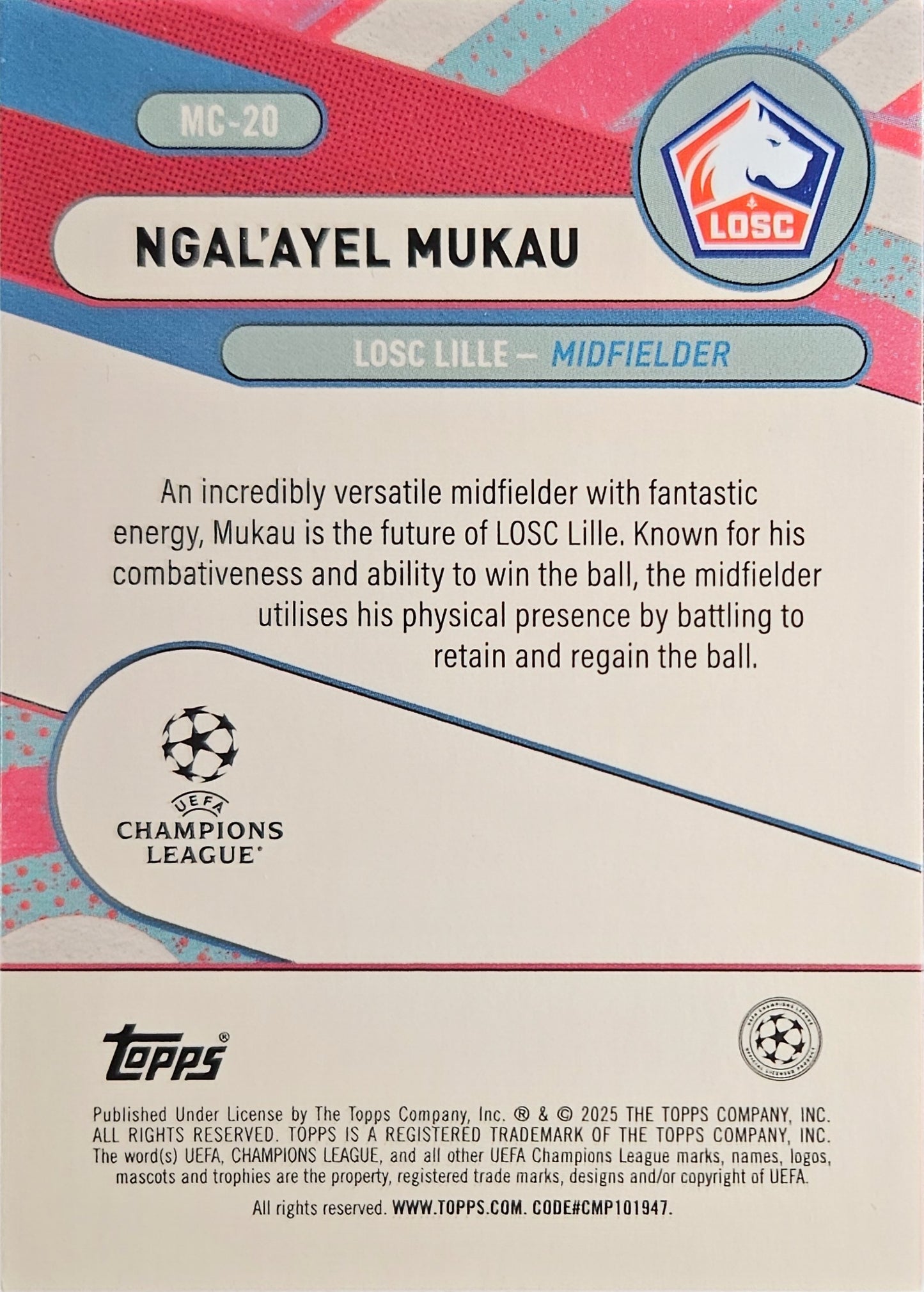 Ngal'ayel Mukau (RC) - Chosen Ones - Merlin UEFA Club Competitions 24/25