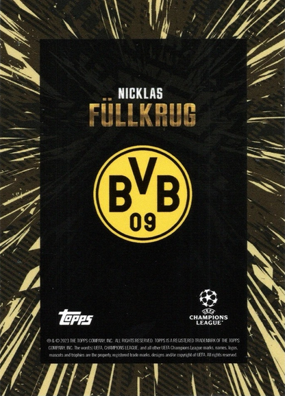 Niclas Füllkrug - Topps Gold UEFA Club Competitions 23/24