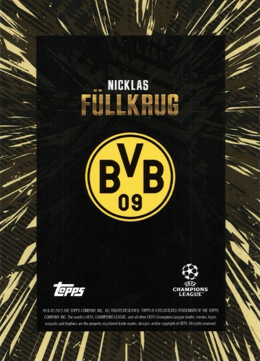 Niclas Füllkrug - Topps Gold UEFA Club Competitions 23/24